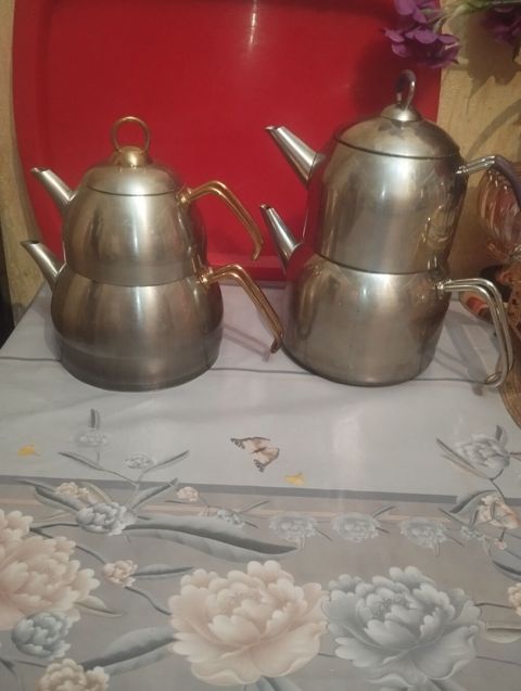 İşlənmiş, rəng - Gümüşü, Çaydan, Paslanmayan polad, 3 l, Almaniya — Bakı