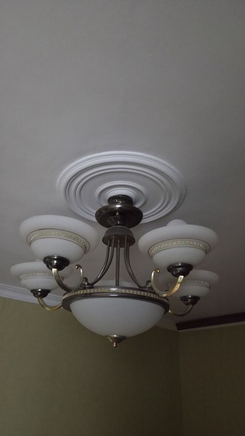 Çılçıraq, 6 lampa, Şüşə — Digah