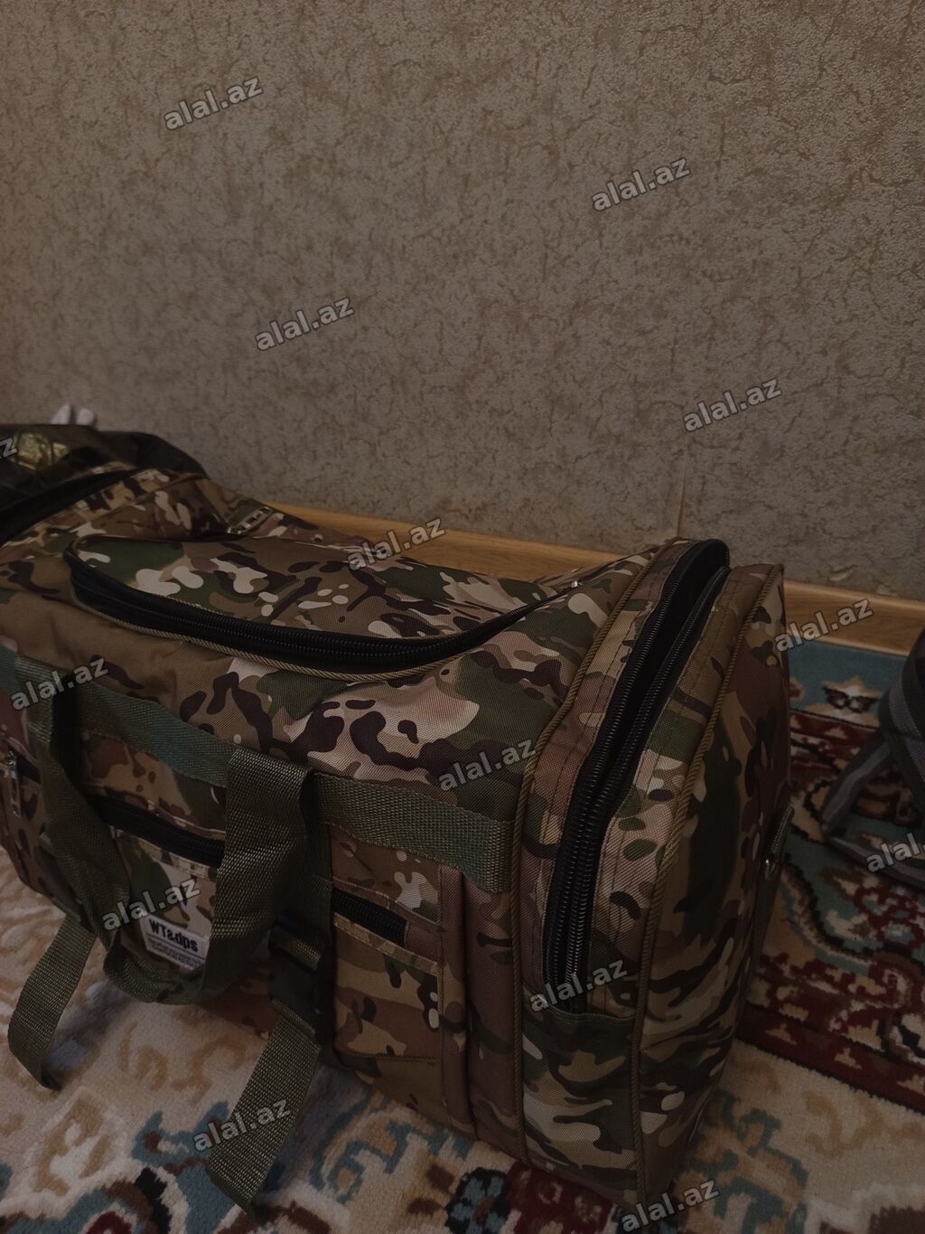 Kamo rəngli iri tutumlu duffel çanta - Naxış: çoxrəngli kamuflyaj — İdman və istirahət, Bakı (2)