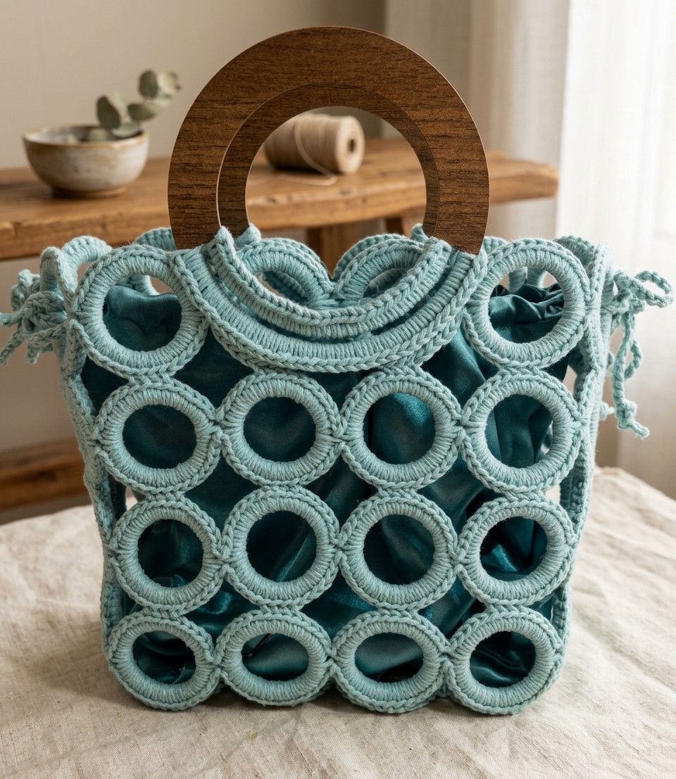 Kross-bodi çanta, yaşıl, pambıq, 15x35 sm — Mallar, Bakı