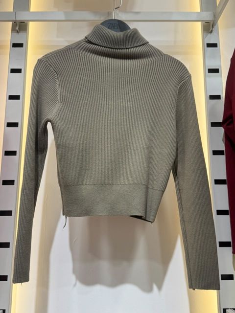 Qadınlar üçün uzunboğaz sviteri 87227571, xaki, ölçü One size — Bakı