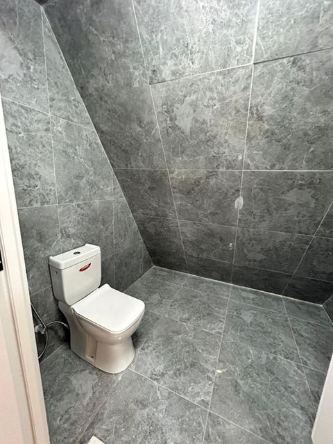 Kirayə üçün tam mebelli ev/interyer - Plan: geniş zal və mətbəx birgə — Digah