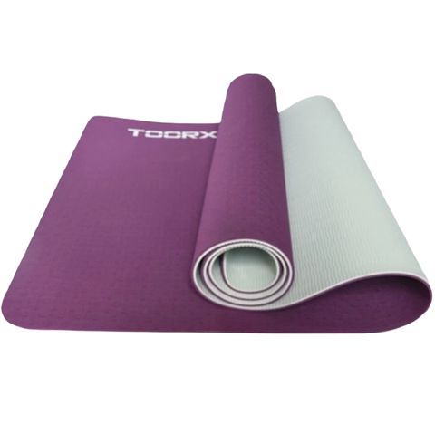 Mat fitnes və yoga üçün Toorx MAT-184, bənövşəyi, 183x60 sm — Bakı