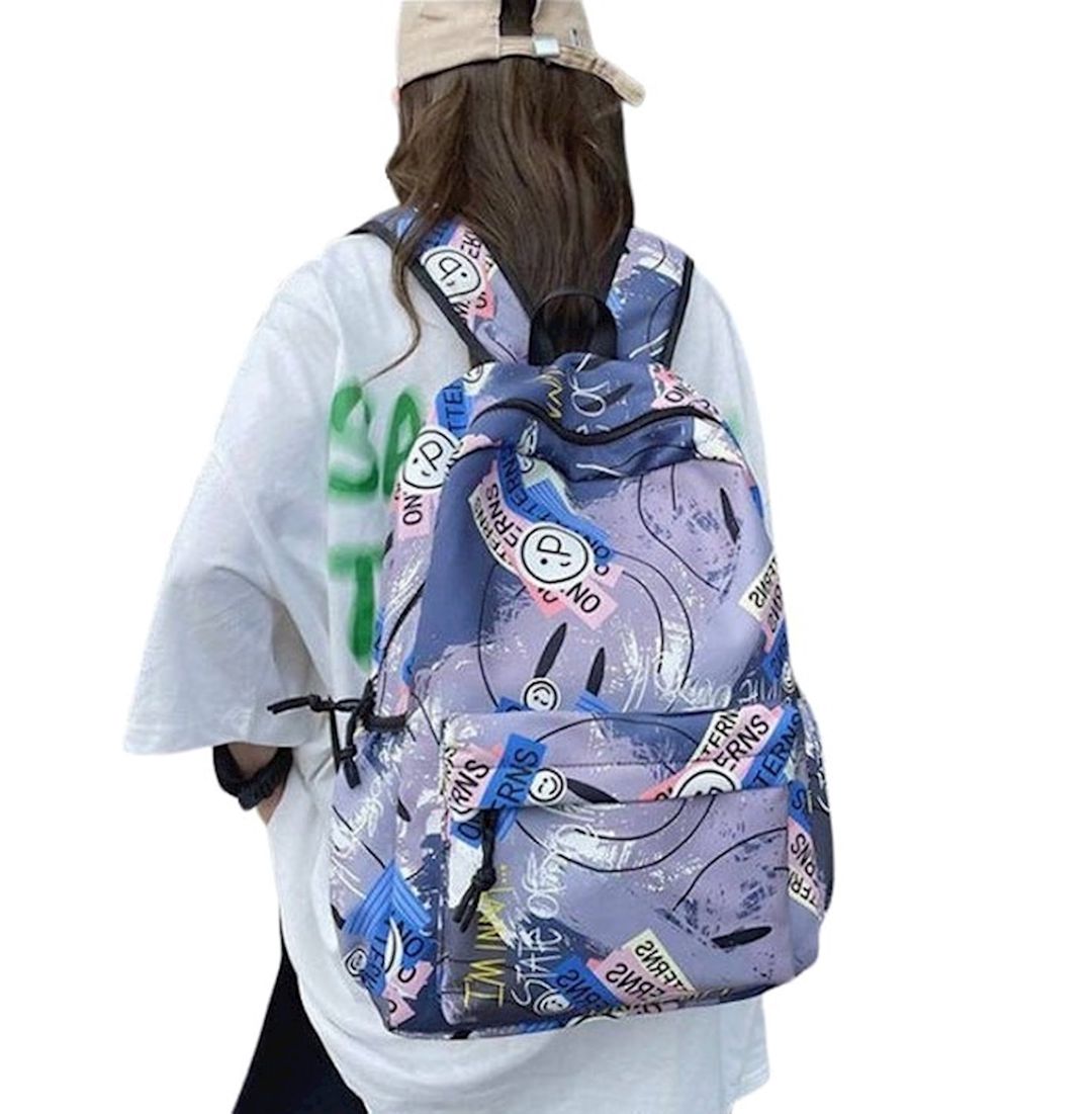 Məktəbli bel çantası PA-1010948, polyester/neylon, göy/bənövşəyi — Mallar, Bakı