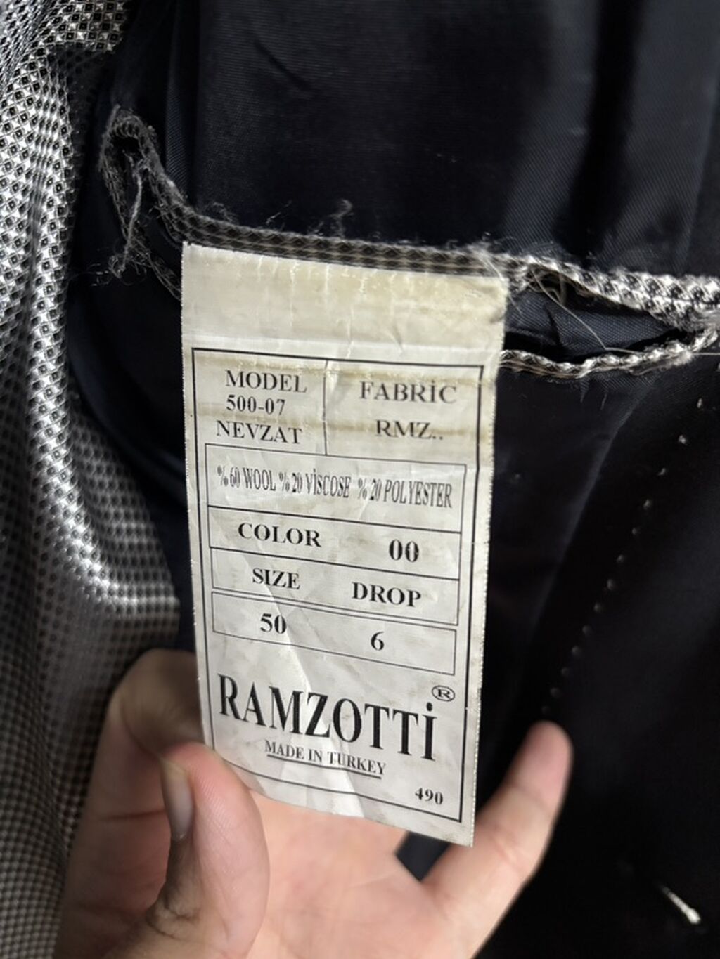 Ramzotti klassik kişilər üçün pencək - Brend: Ramzotti (Made in — Caketi, Bakı (2)