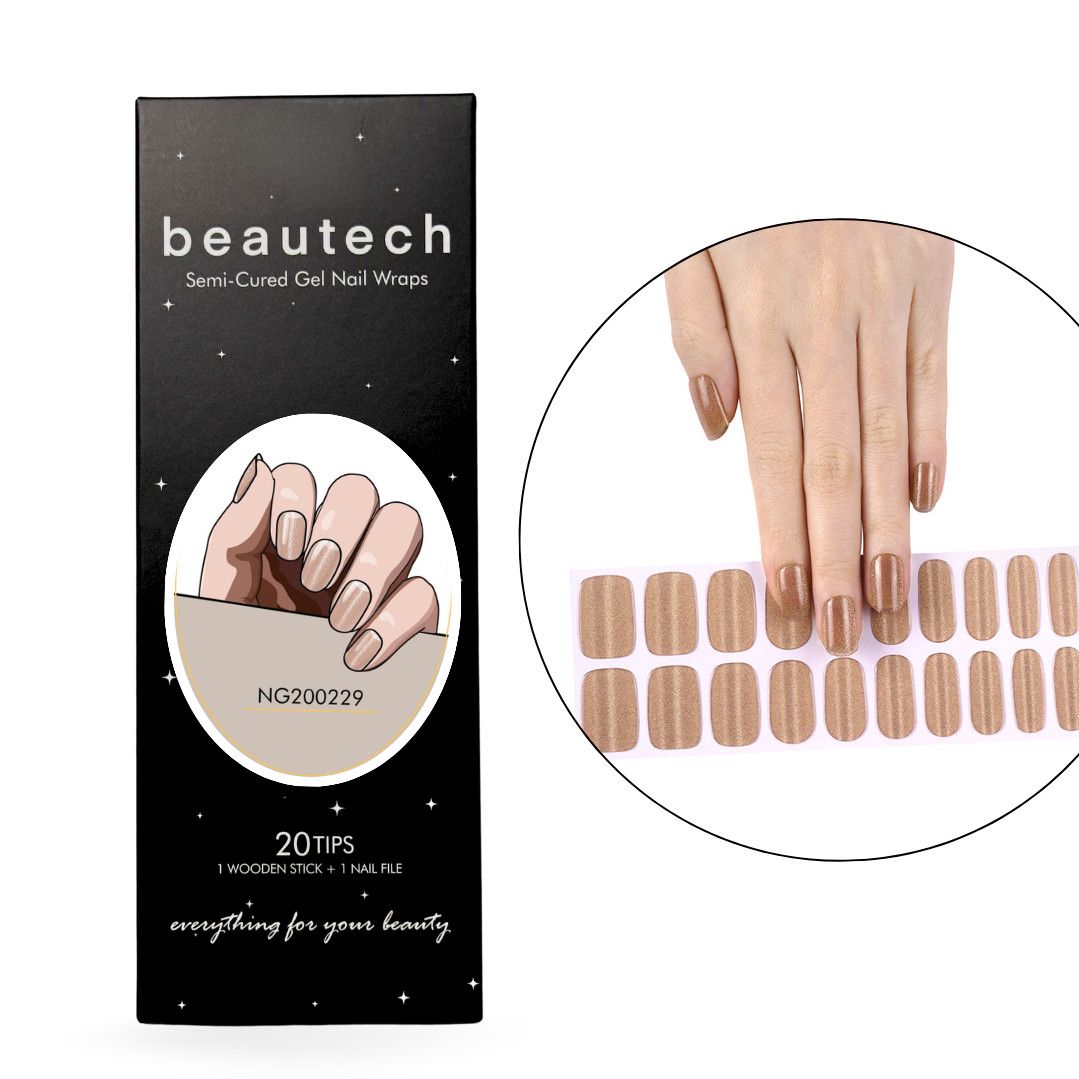 Dırnaq stikerləri NG200229 Beautech Gel Nail Wraps, 20 Tips — Mallar, Bakı