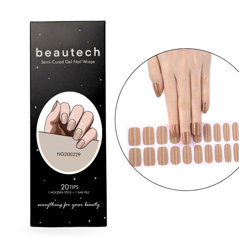 Dırnaq stikerləri NG200229 Beautech Gel Nail Wraps, 20 Tips — Bakı