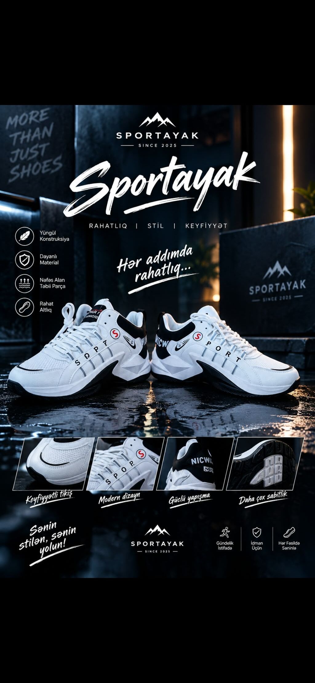 Sportayak idman ayaqqabıları – rahatlıq, stil və keyfiyyət bir arada — Krossovkalar, Digah