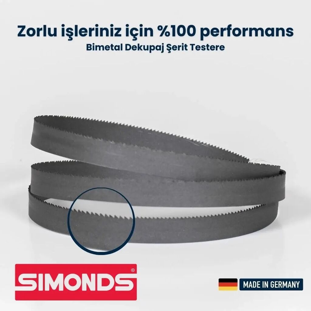M42 Bi-Metal lentə mişar bıçaqları - Material: Bi-metal (M42 kobaltlı — Biznes və avadanlıq, Bakı (6)