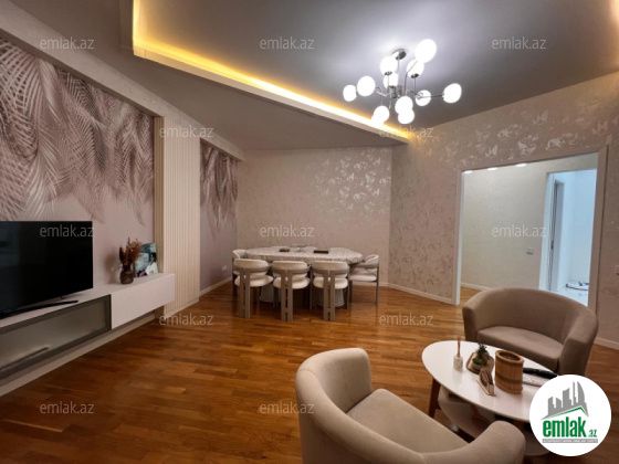 Satılır 2 otaqlı 85 m² yeni tikili Elmlər Akademiyası m — Mənzil (3)