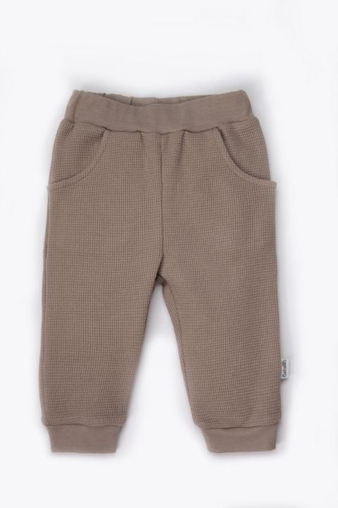 Şalvar Bebetto T4421, qəhvəyi, pambıq, ölçü 9-12 ay — Bakı