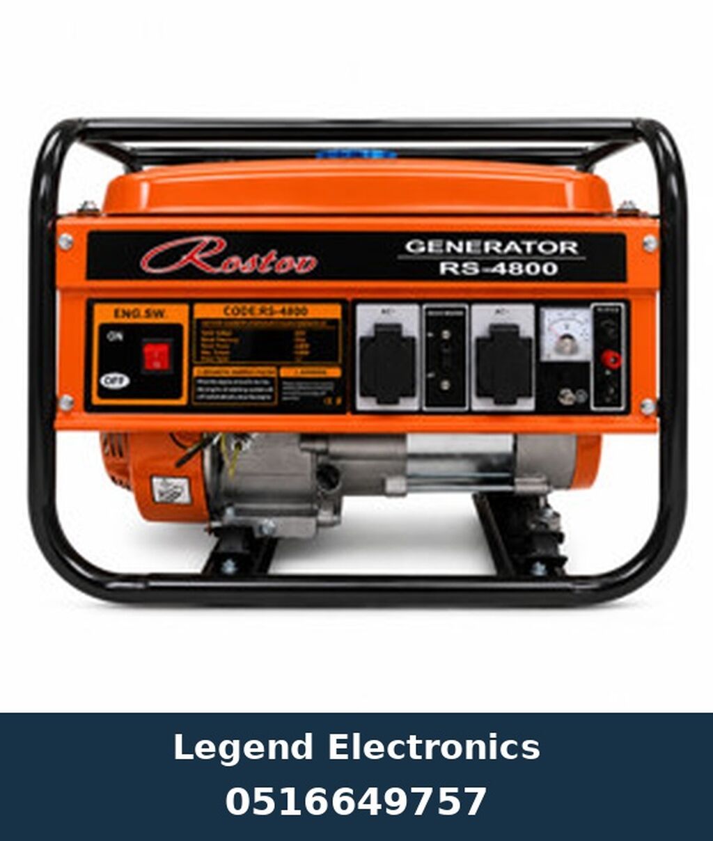 Elan başlığı: Benzin generatoru Rostov RS-4800 4.8 kVt Elan mətni — Generatorlar, Bakı