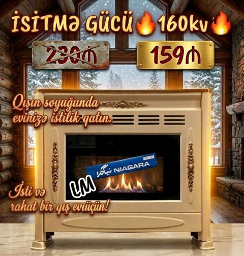 İran Sobası – Original, ən keyfiyyətli zavod istehsalı - İsitmə gücü — Bakı
