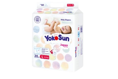 Uşaq bezləri YokoSun Japan Quality, 4(Maxi L), 9-13 kq, 20 əd — Bakı