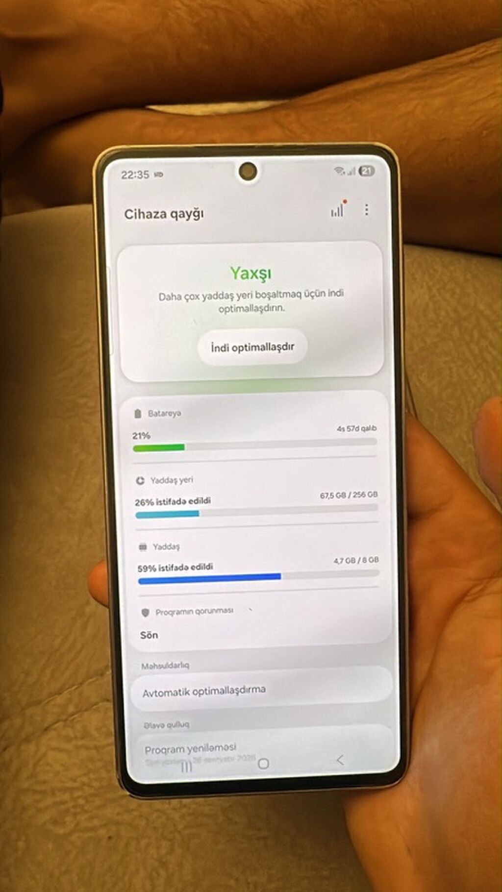 Samsung Galaxy A73 5G, 256 GB, rəng - Ağ, İki sim kartlı — Samsung, Mehdiabad (3)