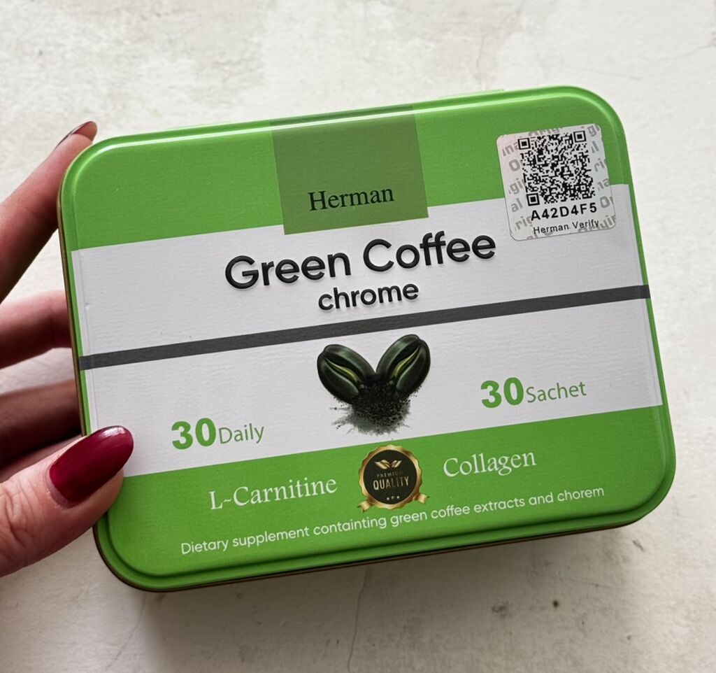 Herman Green Coffee Chrome – qida əlavəsi Şəxsi istifafə üçün — Vitaminlər və qida əlavələri, Bakı