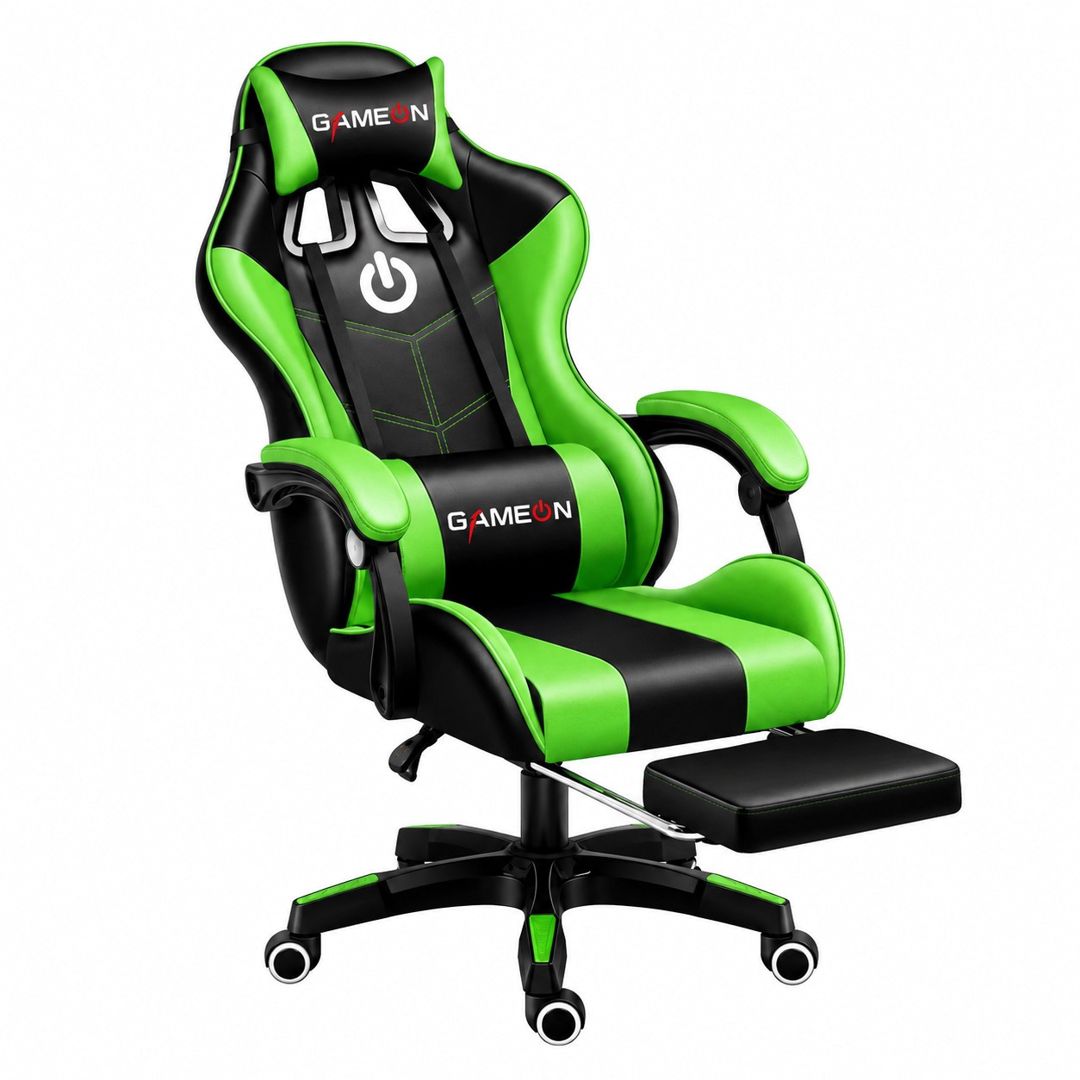 Oyun kompüter kreslosu GameOn GO-7001-GREEN, yaşıl — Mallar, Bakı
