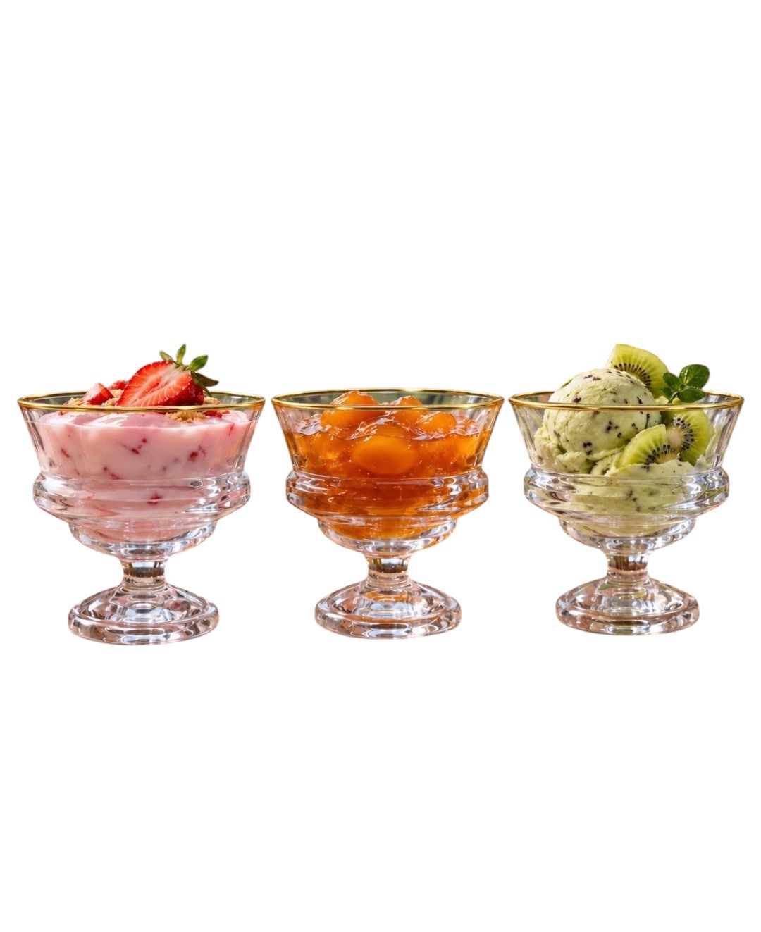Servis qabı, şəffaf, şüşə, 250 ml, 3 əd — Mallar, Bakı