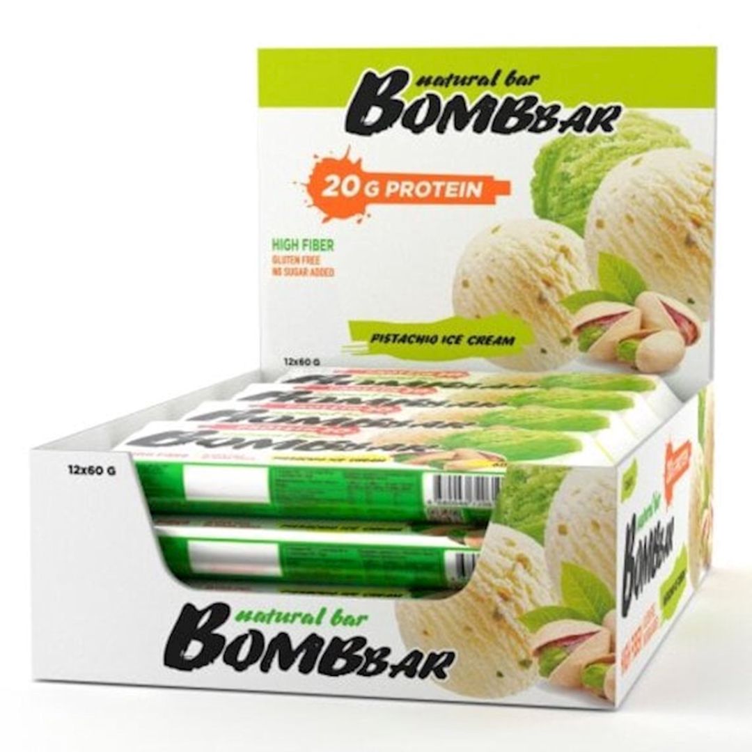 Proteinli baton Bombbar Püstə dondurması 60q, 20 əd — Mallar, Bakı