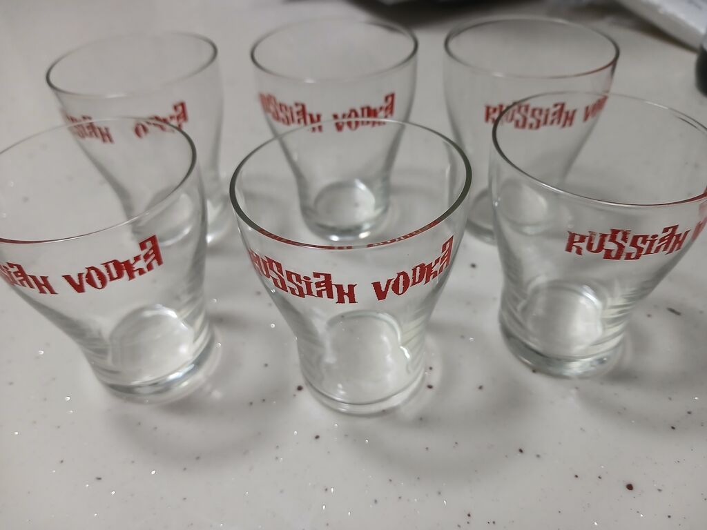 Rümkalar, rəng - Ağ, Şüşə, 6 ədədli dəst, Rusiya — Süfrə qabı, Bakı (2)