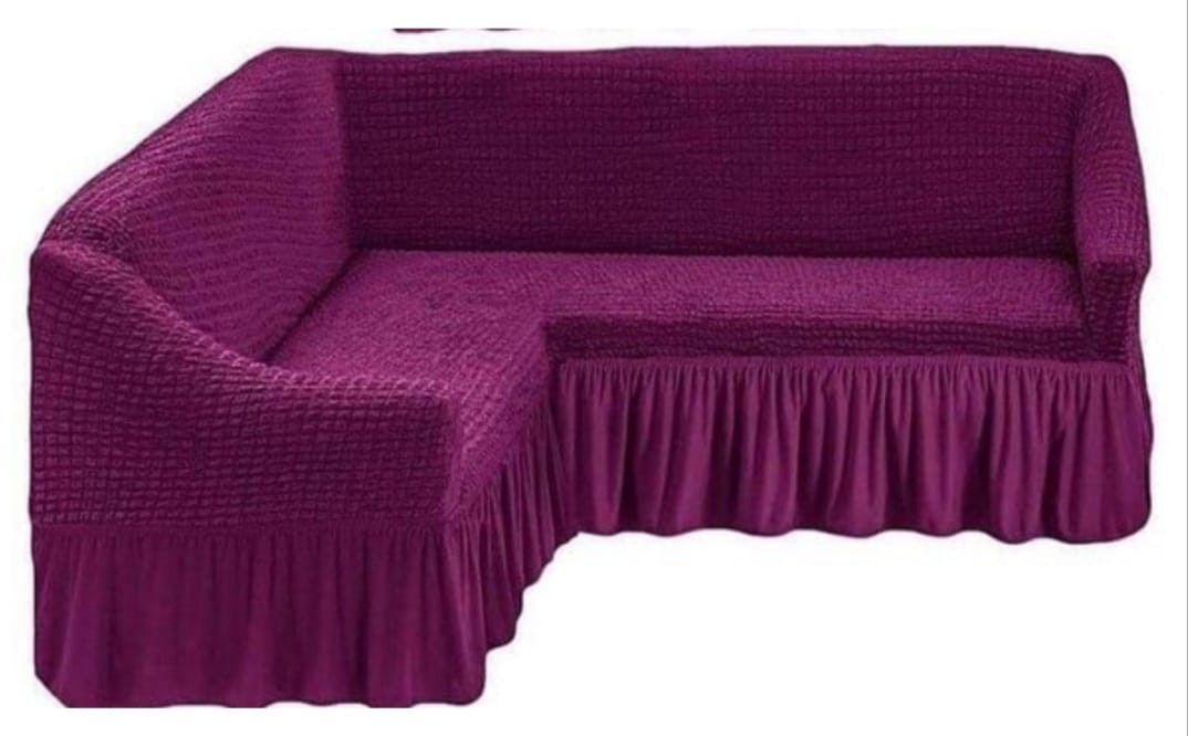 Künc divan örtüyü SDT045 bənövşəyi polyester ölçü 200x220 sm — Mallar, Bakı