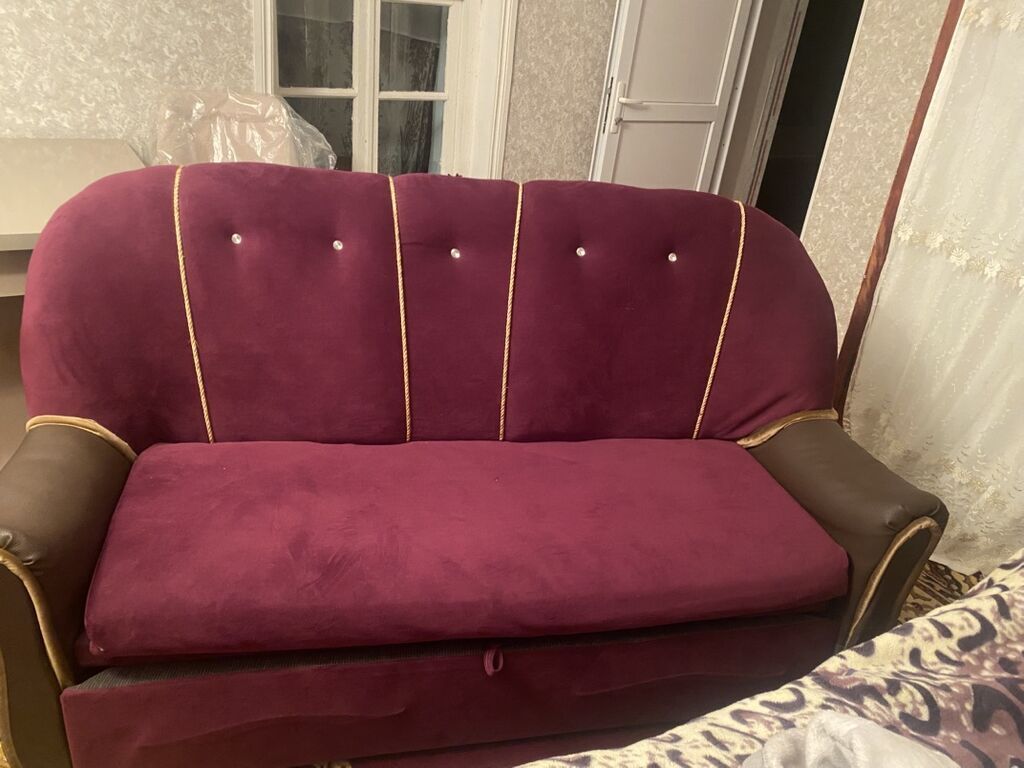 Qonaq otağı dəsti – divan və 2 kreslo - Stil: Klassik - Rəng — Yumşaq mobilya dəstləri, Gədəbəy (2)