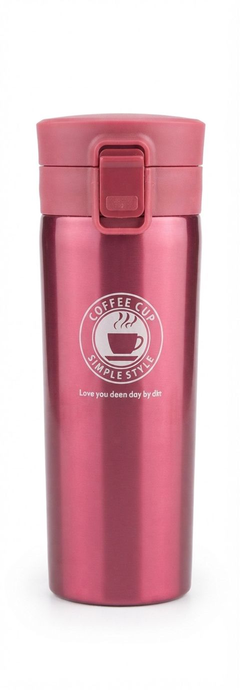 Termo fincan 13606, paslanmayan polad, qırmızı, 350 ml — Bakı