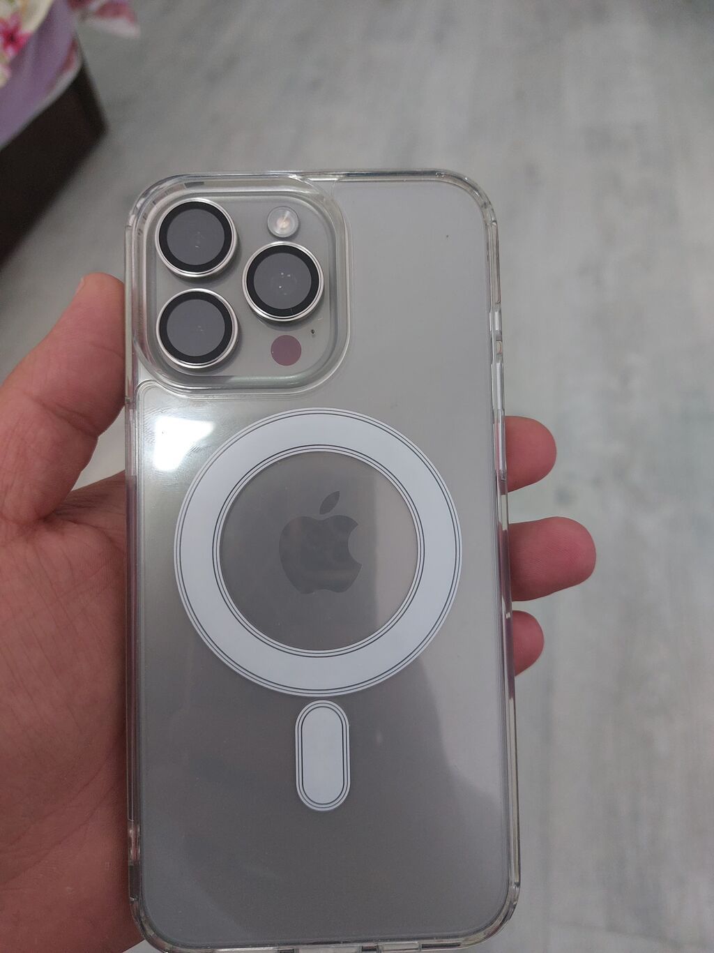 IPhone 15 Pro Max, 256 GB, Natural Titanium, Zəmanət, Simsiz şarj, Face ID — Apple iPhone, Novxanı (3)