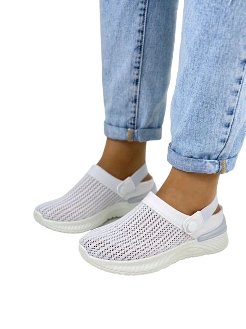 Qadınlar üçün sliponlar w-557-2, ağ, parça, ölçü 39 — Bakı