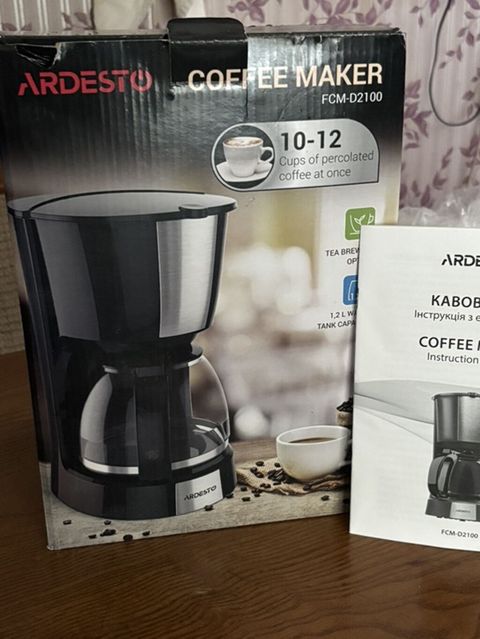 Qəhvə maşını Ardesto, Borulu, Su qabı ilə, Yeni — Bakı