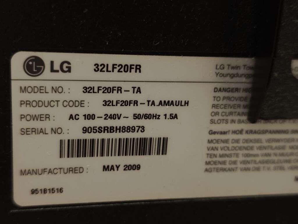 İşlənmiş Televizor LG LCD 32" FHD (1920x1080), Ünvandan götürmə — Televizorlar, Bakı (3)