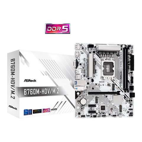 ASRock B760M-HDV/M.2 DDR5 Motherboard — HyperTitan — Материнские платы