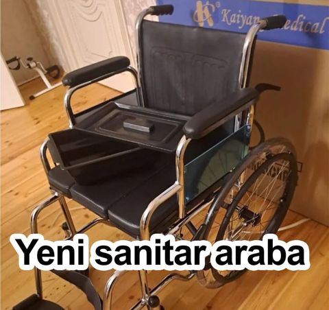 Sanitar arabası – tualet qablı əlil arabası - Model: Kaiyang tipli — Bakı