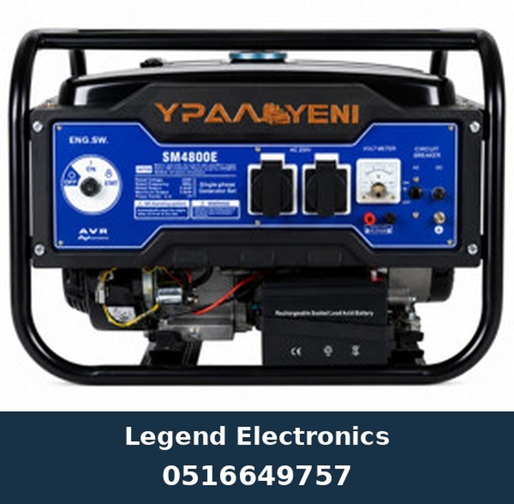 Elan başlığı: Benzin generatoru Ural TE-SM4800E, 3.5 kVt, 220 V Elan — Generatorlar, Bakı