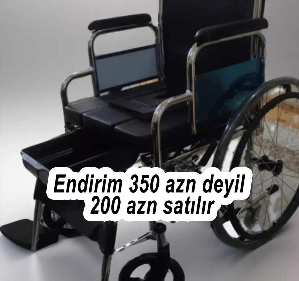 Sanitar arabası – tualet qablı əlil arabası - Model: Kaiyang tipli — Sanitar kresloları, Bakı (3)
