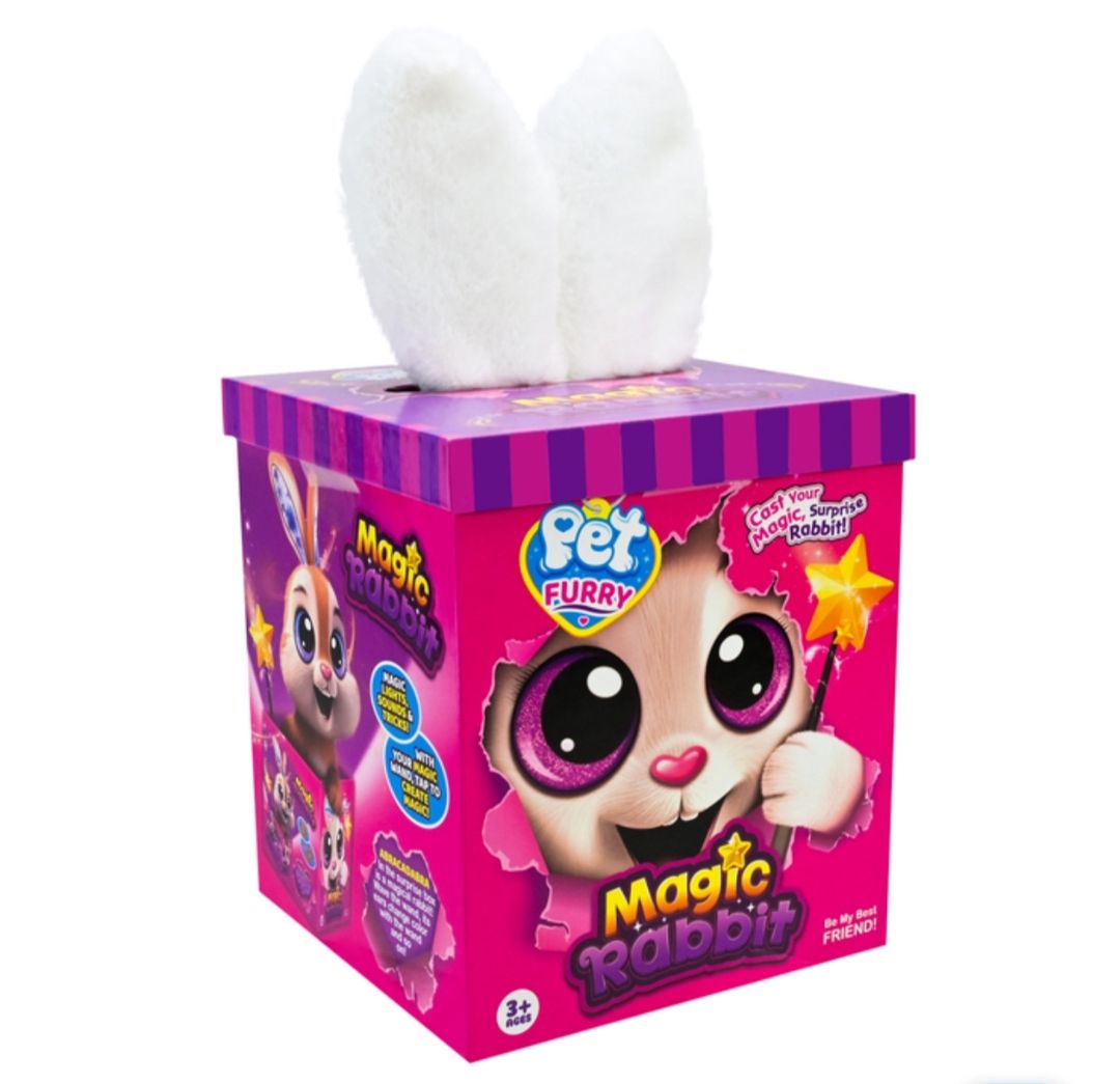 Yumşaq oyuncaq Magic Rabbit, ağ, 20 sm — Yumşaq oyuncaqlar, Bakı