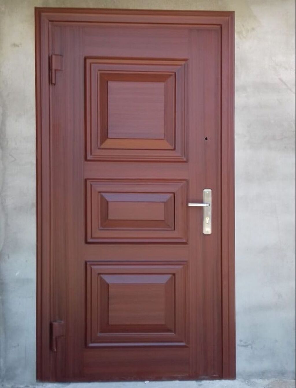 Mənzil üçün Yeni Giriş qapısı 120x220 sm Şəbəkə ilə, Zəmanətli, Pulsuz quraşdırma, Pulsuz çatdırılma, Ödənişli çatdırılma, Rayonlara çatdırılma — Pəncərələr, qapılar, balkonlar, Digah (4)
