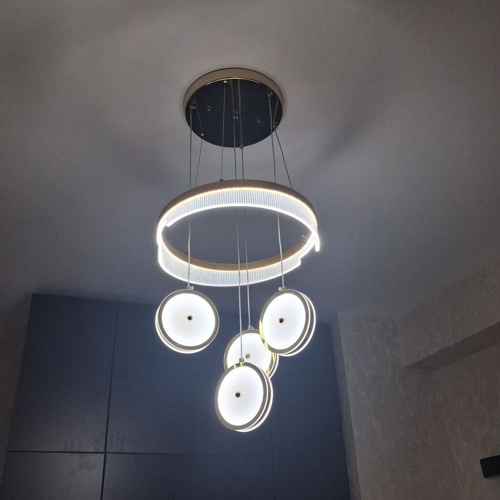 Led Çılçıraq, 4 və daha çox lampa, Metal — Tavan is?qlar? v? cilc?raqlar, Bakı (2)