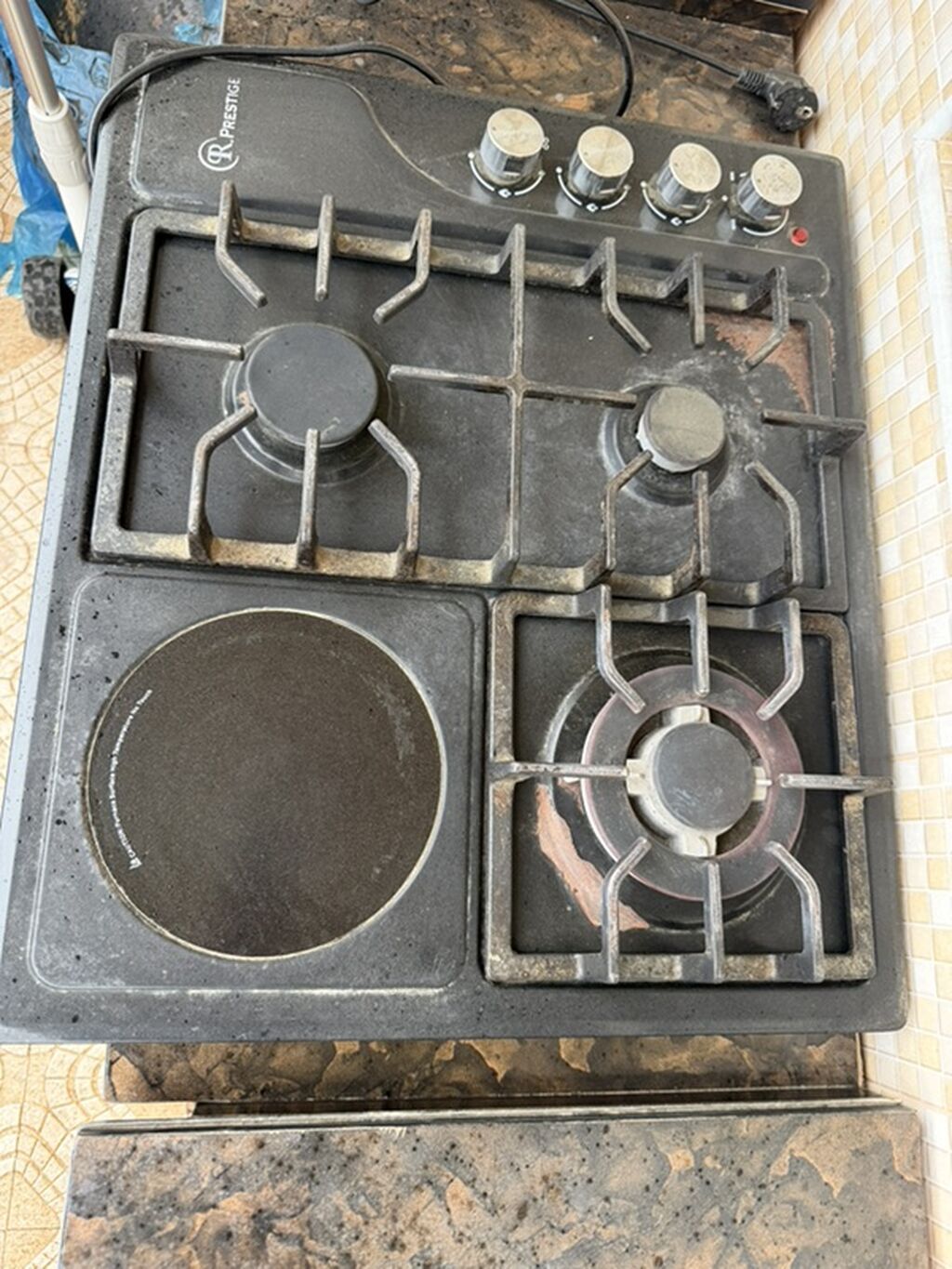 Qarışıq sobası Stolüstü, 4 gözlü, İşlənmiş — Plitələr, Bakı (5)