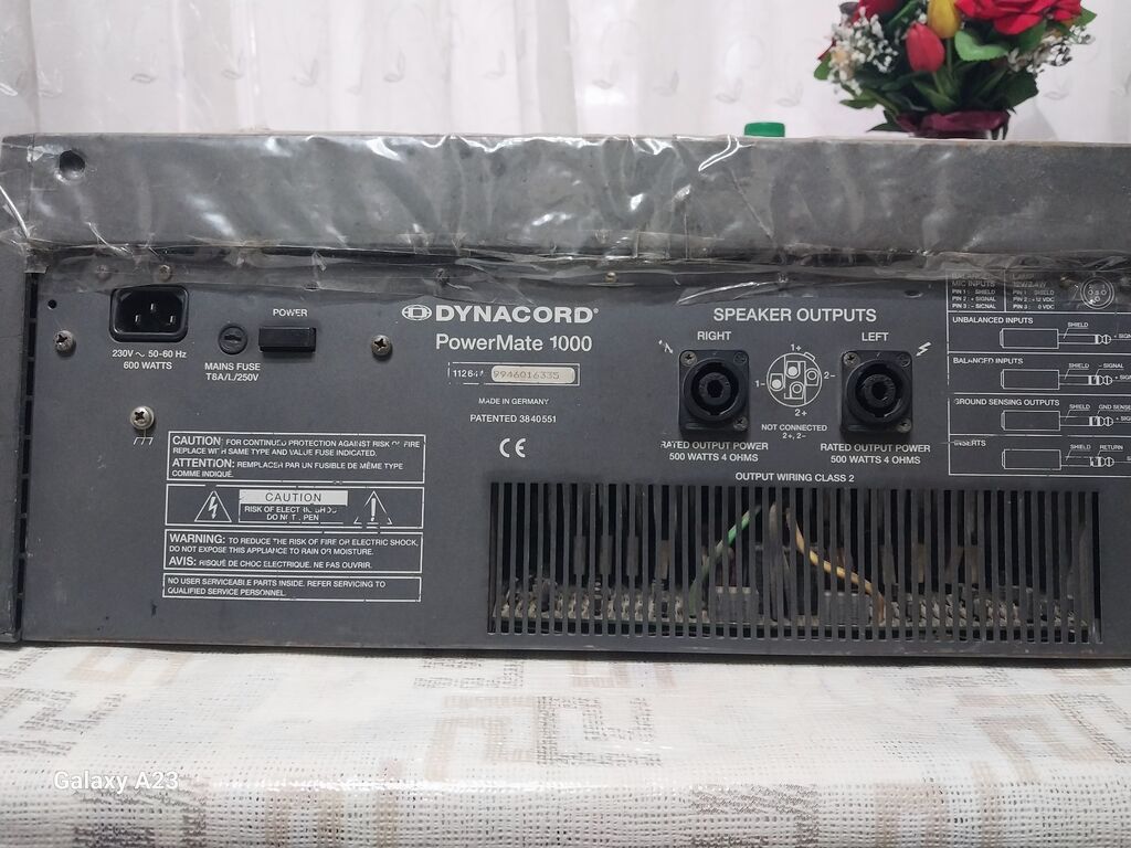 Dynacord PowerMate 1000 – gücləndiricili peşəkar mikser konsolu — Studiya və konsert üçün, Bakı (2)