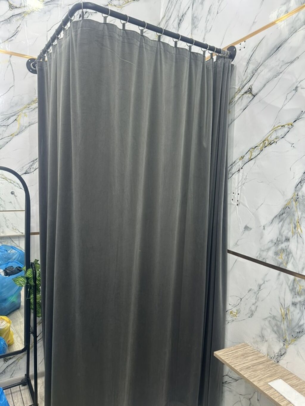 Paltar soyunma/bölmə pərdəsi dəsti - Tətbiq: butik, geyim mağazası — Pərdələr, kornişlər, jalüzilər, Bakı (2)