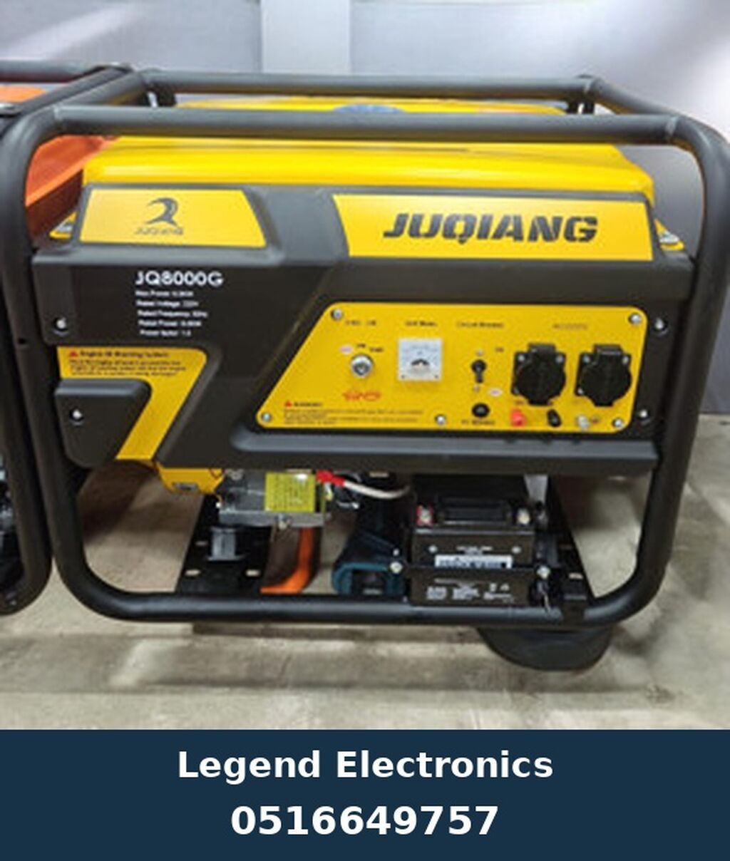 Elan başlığı: Generator Juqyan 8000 Elan mətni: Juqyang JQ8000G — Generatorlar, Bakı