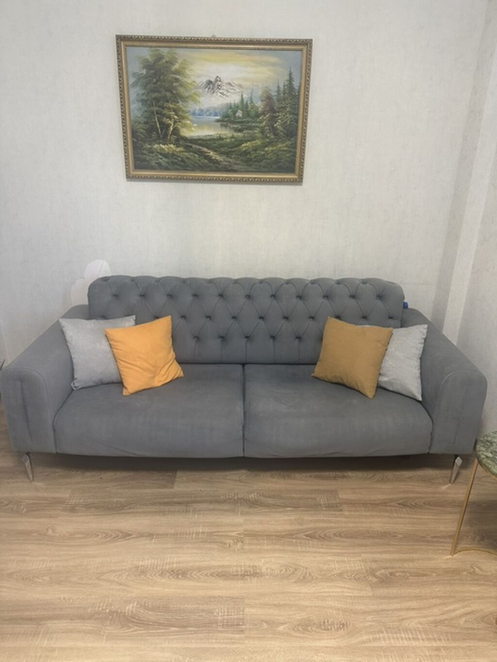 Model: 3 yerlik divan - Rəng: Tünd boz (kül rəngi) - Üslub — Divanlər, Bakı