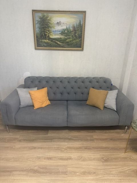Model: 3 yerlik divan - Rəng: Tünd boz (kül rəngi) - Üslub — Bakı