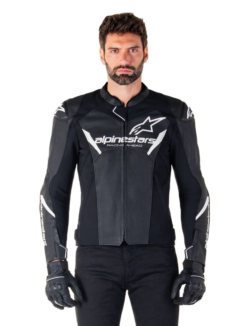 Moto gödəkçə Alphinestars Faster V3 AF LT JK 12, dəri, qara, ölçü 52 — Mallar, Bakı
