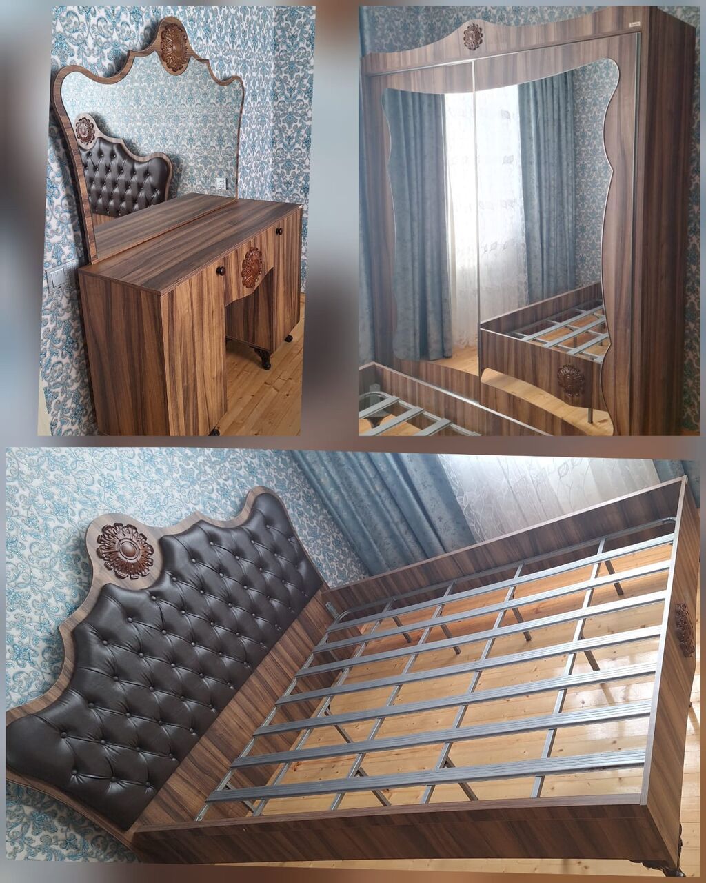 *399₼ Yataq mebeli Satılır*‼ Matras yoxdu tumba yoxdu — Yataq otağı mobilya dəstləri, Bakı