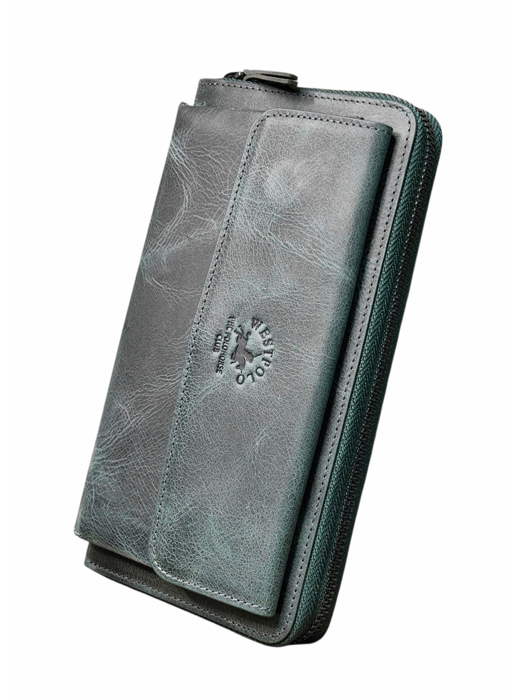 Borsetka WestPolo WCo-W_7080, təbii dəri, açıq yaşıl — Mallar, Bakı
