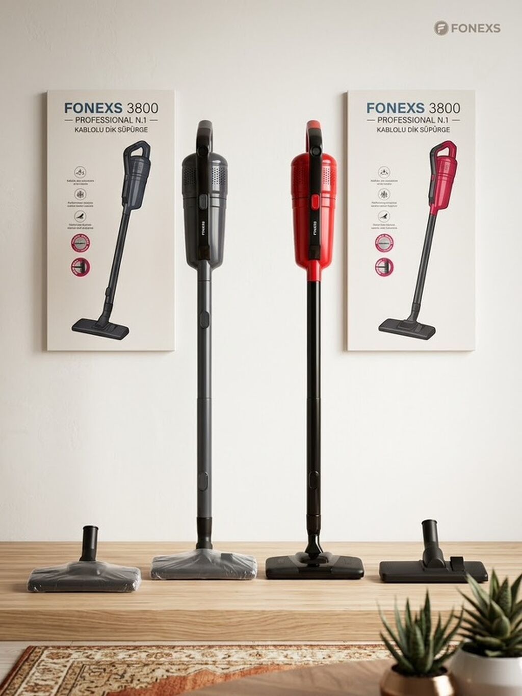 Fonexs 3800 – Professional N.1 kablolu dik süpürge - Güclü tozsoran — Tozsoran, Masazır