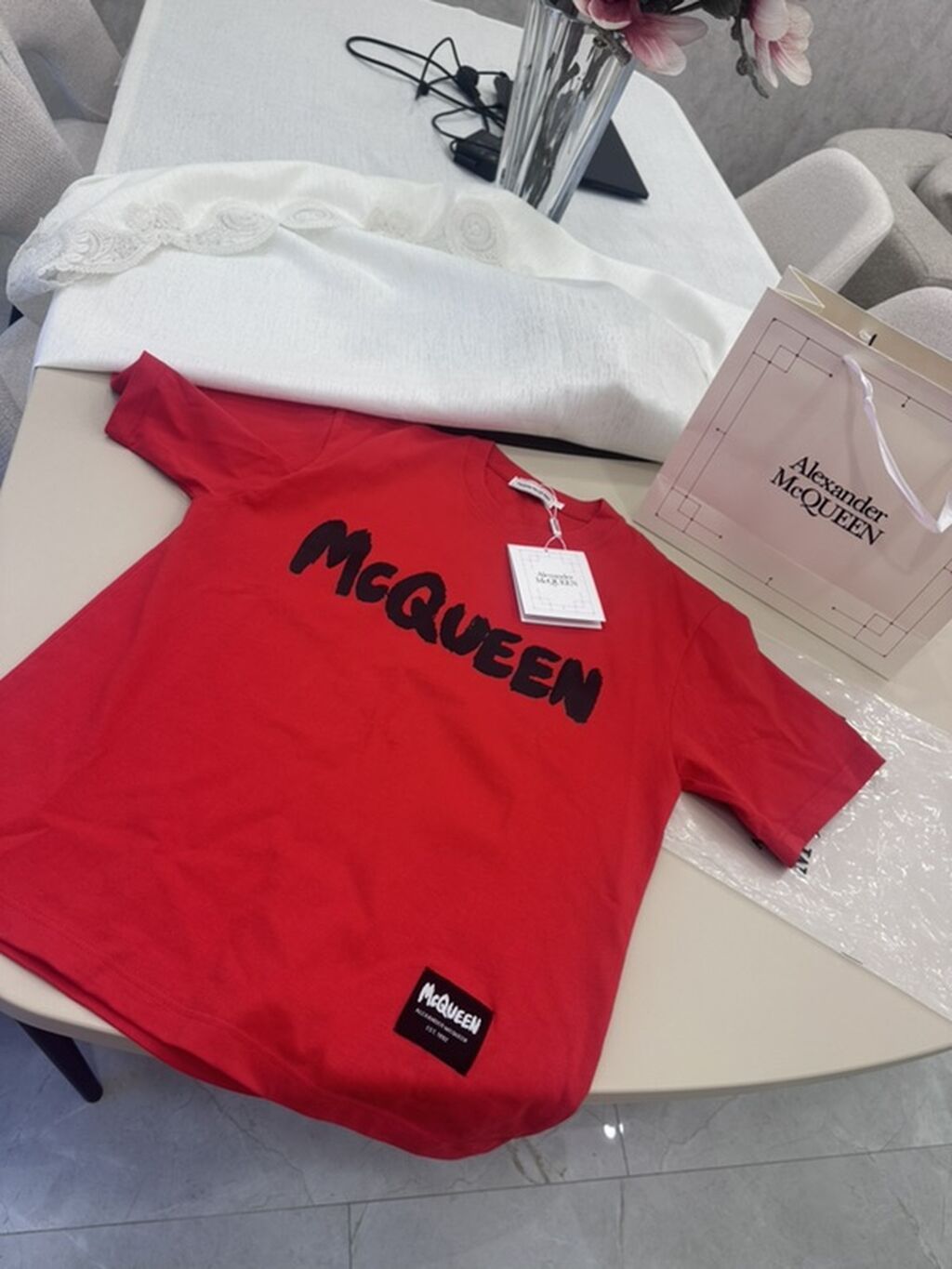 Alexander McQUEEN T‑shirt Hediye gelib yeni S razmer oversize — Futbolka və polo, Bakı (4)