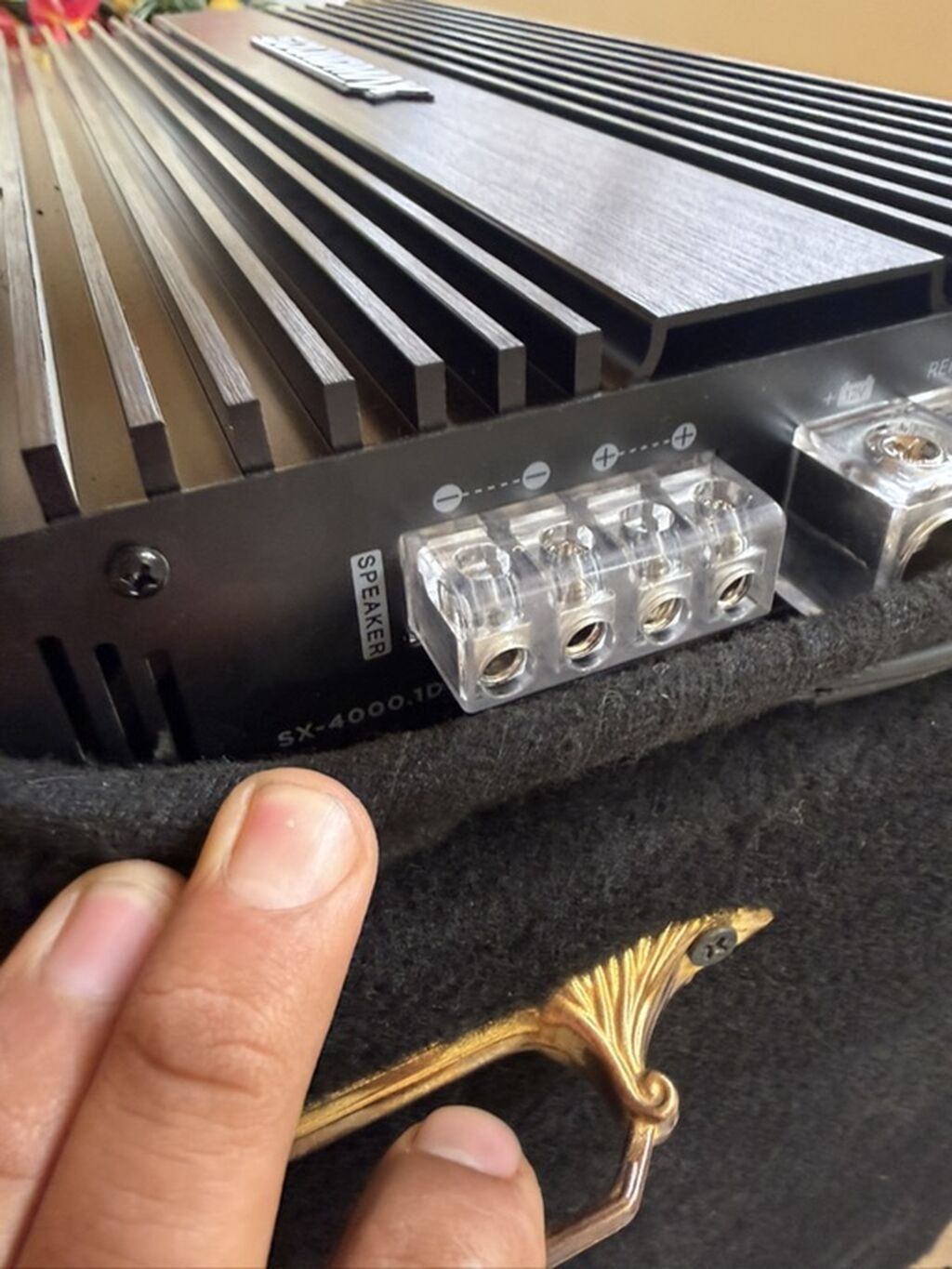DB Apocalypse 2000rms 4000wat bass qutusu + Soundmax monoblok — Avtomobil akustikası, Şəmkir (3)